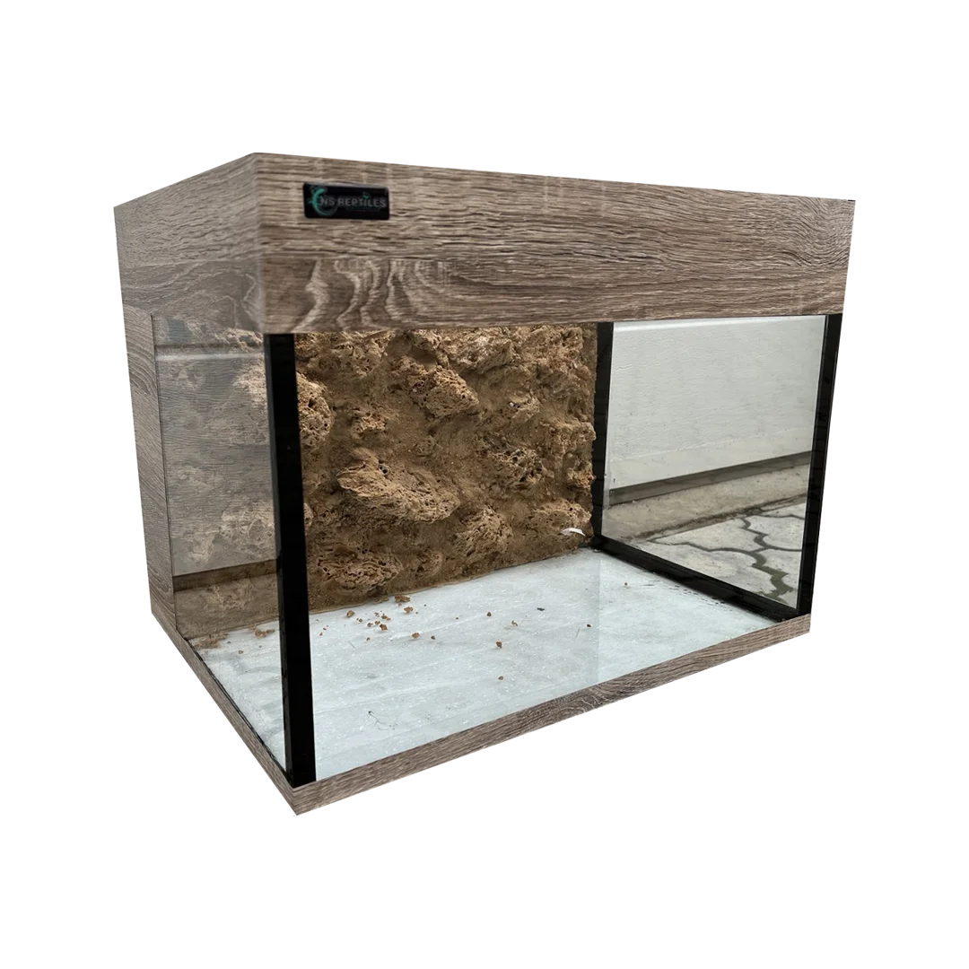 Akvarijum 50x38x38 sa 3D pozadinom od prirodnog siga kamena - NS REPTILES