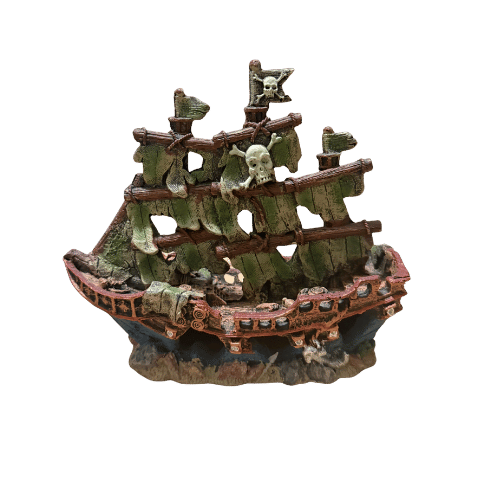Piratski brod dekoracija za akvarijum