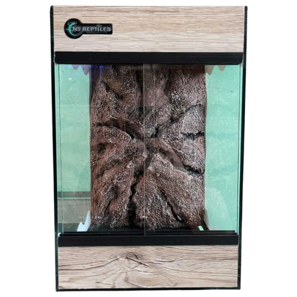 Stakleni terarijum 20x20x30cm sa 3D pozadinom