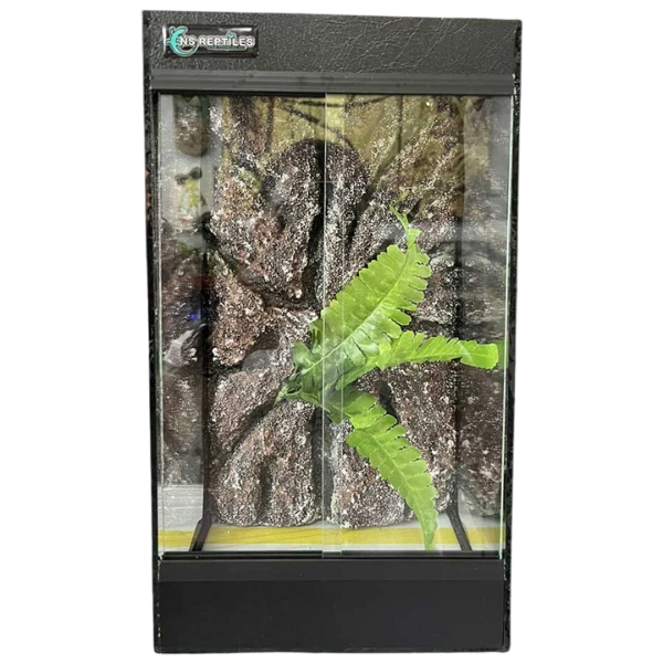 Stakleni terarijum 20x20x35cm sa 3D pozadinom