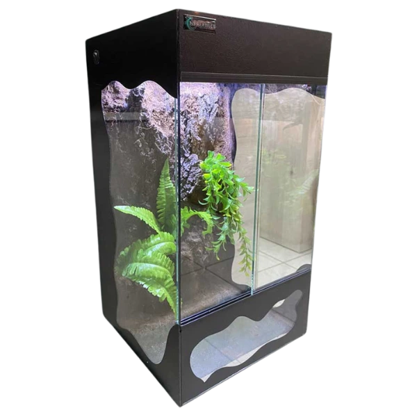 Stakleni terarijum 30x30x55cm sa 3D pozadinom