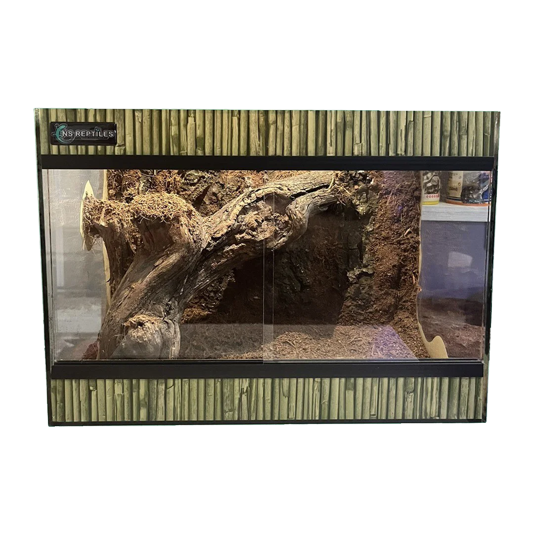 Stakleni terarijum 35x25x20cm sa 3D pozadinom