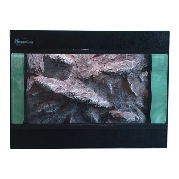 Stakleni terarijum 40x20x30cm sa 3D pozadinom