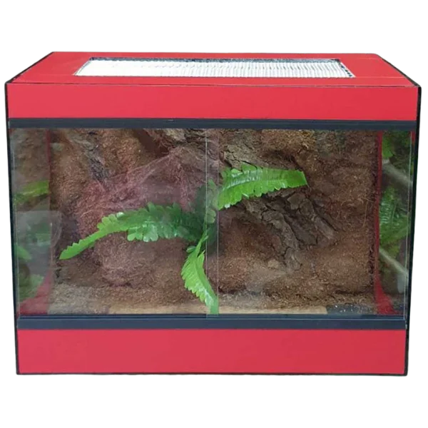 Stakleni terarijum 40x25x30cm sa 3D pozadinom