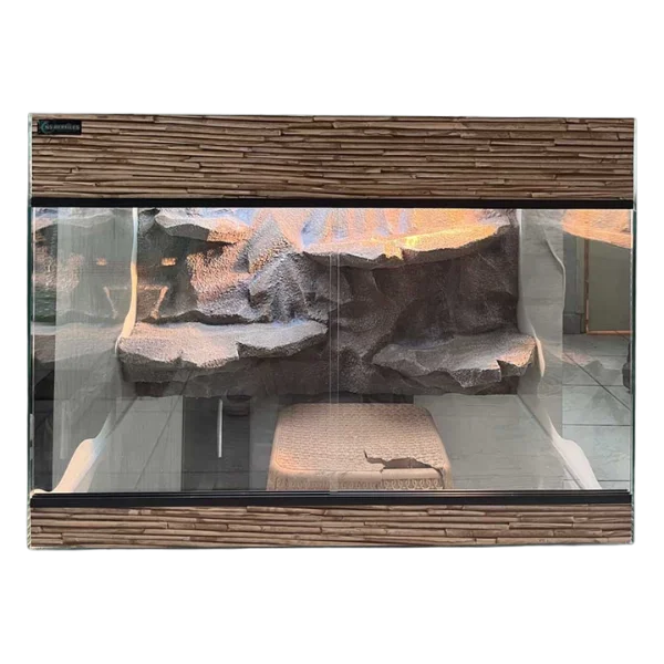 Stakleni terarijum 70x50x50cm sa 3D pozadinom